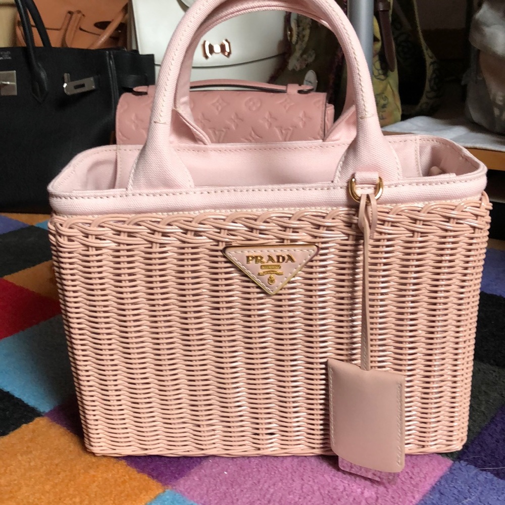 Prada basket bag pink NFS